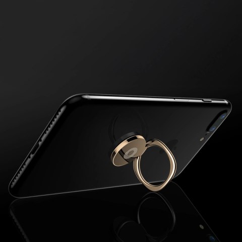 Uchwyt magnetyczny do telefonu na palec Privity Ring z funkcją stojaka - złoty Uchwyt magnetyczny do telefonu na palec Privity Ring z funkcją stojaka - złoty