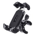 Uchwyt na telefon 4.5-6.7'' mocowany na kierownicę roweru motoru - czarny