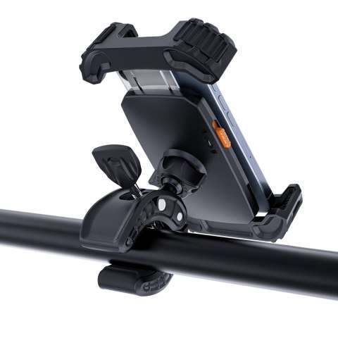 Uchwyt na telefon 4.5-6.7'' mocowany na kierownicę roweru motoru - czarny Uchwyt na telefon 4.5-6.7'' mocowany na kierownicę roweru motoru - czarny