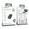 Adapter przejściówka USB-A do USB-C 3.0 (męski) 5Gb/s - czarny