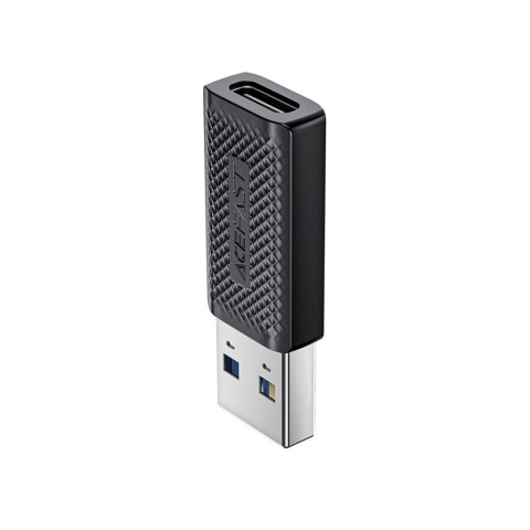 Adapter przejściówka USB-C do USB-A 3.0 (męski) 5Gb/s - czarny Adapter przejściówka USB-C do USB-A 3.0 (męski) 5Gb/s - czarny