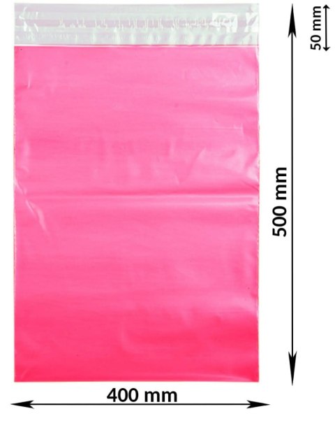 Foliopaki Kurierskie Różowe B3 400x500mm - 100 szt. Foliopaki Kurierskie Różowe B3 400x500mm - 100 szt.