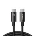 Kabel przewód Tungsten Gold USB-C 100W 4K 20Gb/s 60Hz 1.5m - czarny