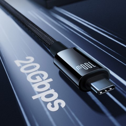 Kabel przewód Tungsten Gold USB-C 100W 4K 20Gb/s 60Hz 1.5m - czarny Kabel przewód Tungsten Gold USB-C 100W 4K 20Gb/s 60Hz 1.5m - czarny
