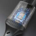 Kabel przewód z oplotem L3CC USB-C - USB-C 60W 1.2m - czarny