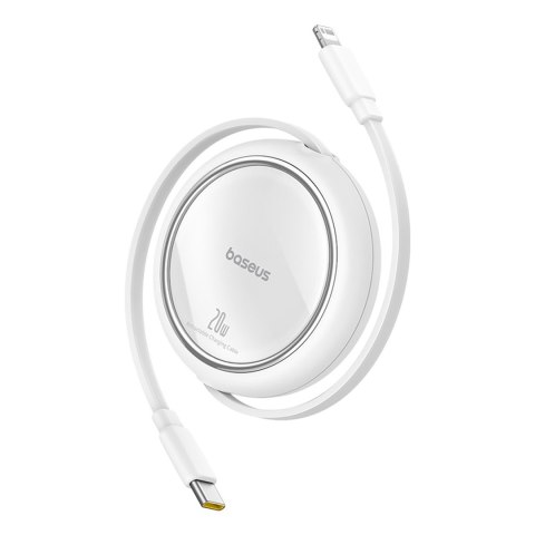 Kabel przewód zwijany Free2Pull USB-C - iPhone Lightning 20W 1m - biały Kabel przewód zwijany Free2Pull USB-C - iPhone Lightning 20W 1m - biały