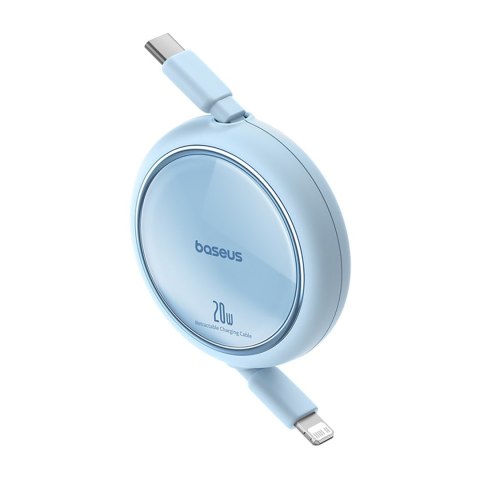 Kabel przewód zwijany Free2Pull USB-C - iPhone Lightning 20W 1m - niebieski Kabel przewód zwijany Free2Pull USB-C - iPhone Lightning 20W 1m - niebieski