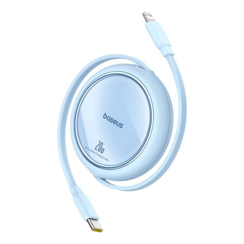Kabel przewód zwijany Free2Pull USB-C - iPhone Lightning 20W 1m - niebieski Kabel przewód zwijany Free2Pull USB-C - iPhone Lightning 20W 1m - niebieski