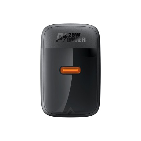 Ładowarka sieciowa A104 GaN USB-C PD SFC 25W - czarna Ładowarka sieciowa A104 GaN USB-C PD SFC 25W - czarna