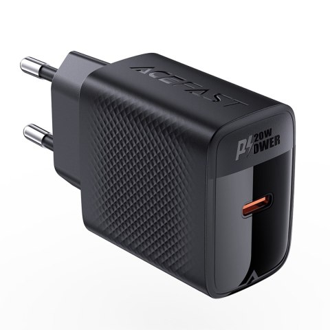 Ładowarka sieciowa A82 GaN USB-C PD 20W - czarna Ładowarka sieciowa A82 GaN USB-C PD 20W - czarna