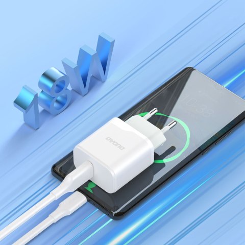 Ładowarka sieciowa do telefonu USB-A 18W - biała Ładowarka sieciowa do telefonu USB-A 18W - biała