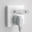 Mała ładowarka sieciowa A14EUC PD 20W USB-C + kabel USB-C - biała