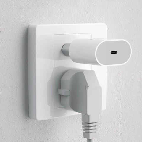 Mała ładowarka sieciowa A14EUC PD 20W USB-C + kabel USB-C - biała Mała ładowarka sieciowa A14EUC PD 20W USB-C + kabel USB-C - biała