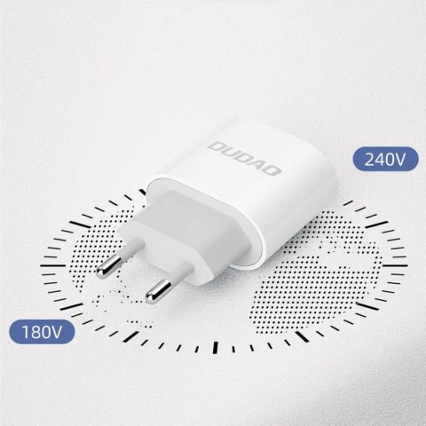 Mała ładowarka sieciowa A14EUC PD 20W USB-C + kabel USB-C - biała Mała ładowarka sieciowa A14EUC PD 20W USB-C + kabel USB-C - biała