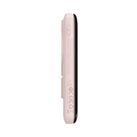 Powerbank z bezprzewodowym ładowaniem MagSafe 10000mAh 20W kabel USB-C 0.5m różowy Powerbank z bezprzewodowym ładowaniem MagSafe 10000mAh 20W kabel USB-C 0.5m różowy