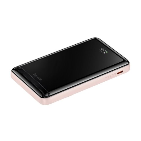 Powerbank z bezprzewodowym ładowaniem MagSafe 10000mAh 20W kabel USB-C 0.5m różowy Powerbank z bezprzewodowym ładowaniem MagSafe 10000mAh 20W kabel USB-C 0.5m różowy