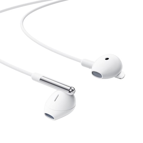 Słuchawki przewodowe z mikrofonem i pilotem USB-C 1.2m - białe Słuchawki przewodowe z mikrofonem i pilotem USB-C 1.2m - białe