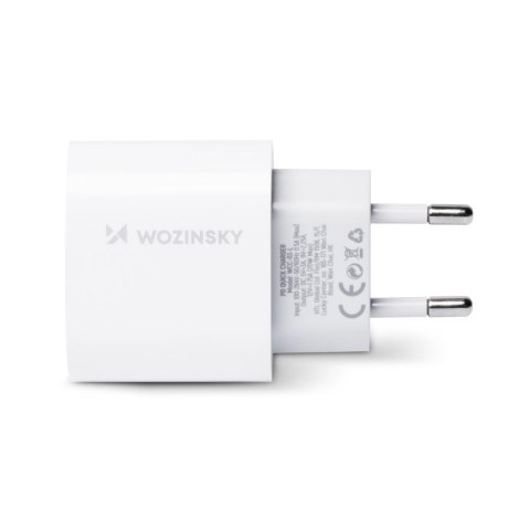 Szybka ładowarka USB C PD 20W + kabel USB C / Lightning 1m biały Szybka ładowarka USB C PD 20W + kabel USB C / Lightning 1m biały