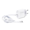 Szybka ładowarka USB C PD 20W + kabel USB C / Lightning 1m biały
