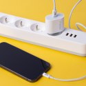 Szybka ładowarka USB C PD 20W + kabel USB C / Lightning 1m biały
