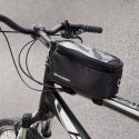 Torba na telefon na ramę rowerową na ramę pokrowiec na telefon do 6.5 cala 1.5L czarny