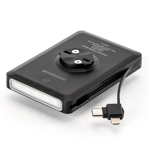 2w1 Lampka rowerowa przednia 150lm pod licznik z powerbankiem 5000mAh IPX6 - czarna 2w1 Lampka rowerowa przednia 150lm pod licznik z powerbankiem 5000mAh IPX6 - czarna