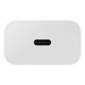 Ładowarka sieciowa GaN Samsung 25W SFC z kablem USB-C - biała