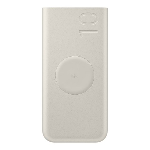 Powerbank indukcyjny Samsung 10000mAh 2x USB-C 25W SFC - beżowy Powerbank indukcyjny Samsung 10000mAh 2x USB-C 25W SFC - beżowy
