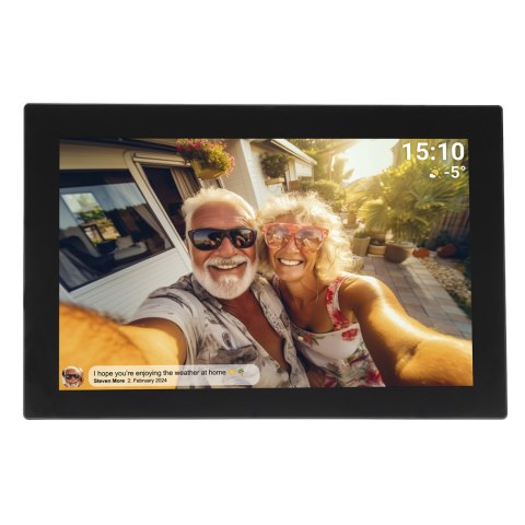 Ramka cyfrowa 10.1'' 16GB microSD WiFi Frameo PFF-1037B - czarna Ramka cyfrowa 10.1'' 16GB microSD WiFi Frameo PFF-1037B - czarna