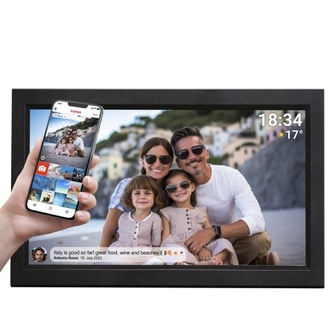 Ramka cyfrowa 15.6'' 16GB microSD WiFi Frameo PFF-1503B - czarna Ramka cyfrowa 15.6'' 16GB microSD WiFi Frameo PFF-1503B - czarna