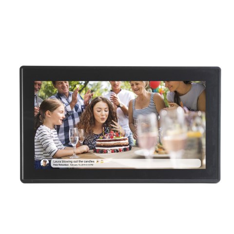 Ramka cyfrowa 15.6'' 8GB microSD WiFi głośnik MP4 AVI Frameo PFF-1514B - czarna Ramka cyfrowa 15.6'' 8GB microSD WiFi głośnik MP4 AVI Frameo PFF-1514B - czarna
