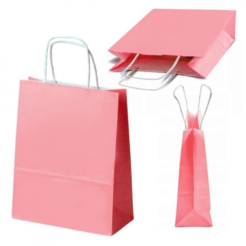 Torba papierowa duża różowa 41 x 31 x 15 cm GF03 Torba papierowa duża różowa 41 x 31 x 15 cm GF03