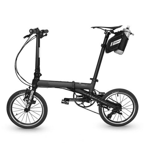 Torba rowerowa pod siodełko z kieszonką na butelkę bidon 1.5l - czarna Torba rowerowa pod siodełko z kieszonką na butelkę bidon 1.5l - czarna