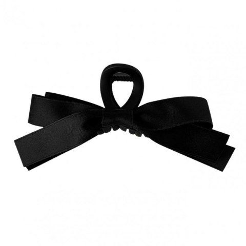 Spinka do włosów, klamra z kokardą materiałowa czarna XL 15cm SP333 Spinka do włosów, klamra z kokardą materiałowa czarna XL 15cm SP333