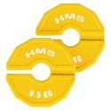 TSN50 TALERZ NA SPRZĘT DO TRENINGU SIŁOWEGO I FITNESS TYPU NAKŁADKA 2 x 0.5 KG HMS