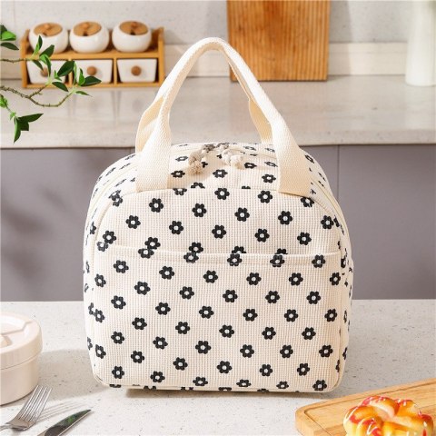 Torba termiczna do przenoszenia żywności LUNCH BOX stokrotki 26x21x18cm PJM45 Torba termiczna do przenoszenia żywności LUNCH BOX stokrotki 26x21x18cm PJM45
