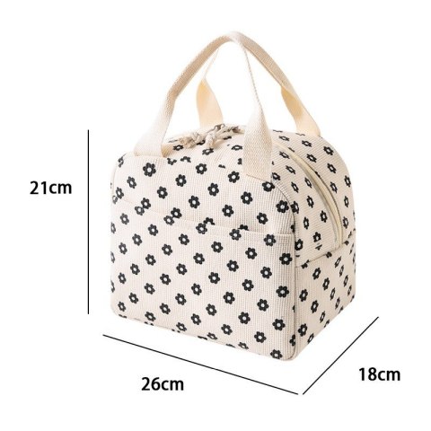 Torba termiczna do przenoszenia żywności LUNCH BOX stokrotki 26x21x18cm PJM45 Torba termiczna do przenoszenia żywności LUNCH BOX stokrotki 26x21x18cm PJM45