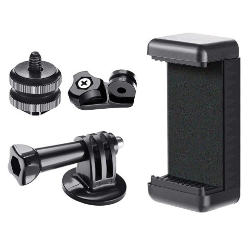 Uchwyt na telefon kamerę sportową GoPro z obrotową głowicą Uchwyt na telefon kamerę sportową GoPro z obrotową głowicą