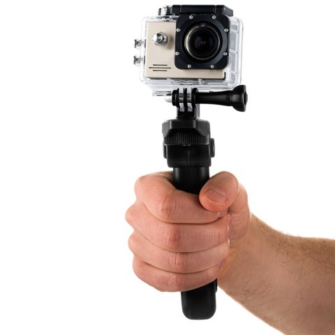 Uchwyt z mini statywem do kamery sportowej GoPro SJCAM czarny Uchwyt z mini statywem do kamery sportowej GoPro SJCAM czarny