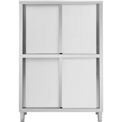 Szafa gastronomiczna magazynowa ze stali nierdzewnej drzwi suwane 200 kg 120 x 50 x 180 cm Szafa gastronomiczna magazynowa ze stali nierdzewnej drzwi suwane 200 kg 120 x 50 x 180 cm