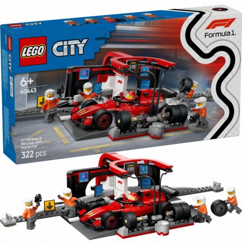 60443 - LEGO City - F1® Pit stop i mechanicy z bolidem Ferrari 60443 - LEGO City - F1® Pit stop i mechanicy z bolidem Ferrari