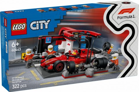 60443 - LEGO City - F1® Pit stop i mechanicy z bolidem Ferrari 60443 - LEGO City - F1® Pit stop i mechanicy z bolidem Ferrari