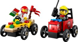 60458 - LEGO City - Zestaw wyścigówek: pizza kontra wóz strażacki