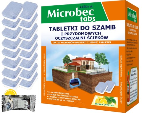 BROS - Microbec ULTRA - tabletka do szamb - 16 szt. BROS - Microbec ULTRA - tabletka do szamb - 16 szt.
