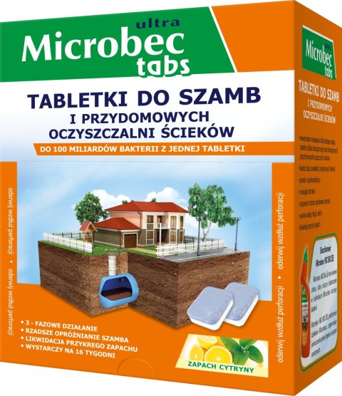 BROS - Microbec ULTRA - tabletka do szamb - 16 szt. BROS - Microbec ULTRA - tabletka do szamb - 16 szt.
