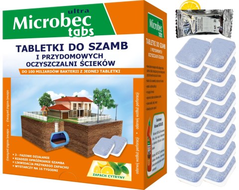 BROS - Microbec ULTRA - tabletka do szamb - 16 szt. BROS - Microbec ULTRA - tabletka do szamb - 16 szt.