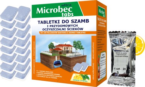 BROS - Microbec ULTRA - tabletka do szamb - 16 szt. BROS - Microbec ULTRA - tabletka do szamb - 16 szt.
