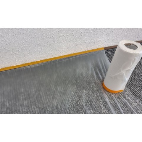 Folia malarska z taśmą 180 cm x 20 m ANTYCHLAP Folia malarska z taśmą 180 cm x 20 m ANTYCHLAP