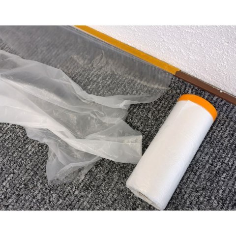 Folia malarska z taśmą 180 cm x 20 m ANTYCHLAP Folia malarska z taśmą 180 cm x 20 m ANTYCHLAP