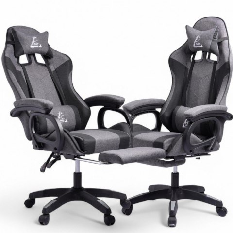 Fotel gamingowy obrotowy LevelUp z podnóżkiem i poduszką masującą KO29SZ Fotel gamingowy obrotowy LevelUp z podnóżkiem i poduszką masującą KO29SZ